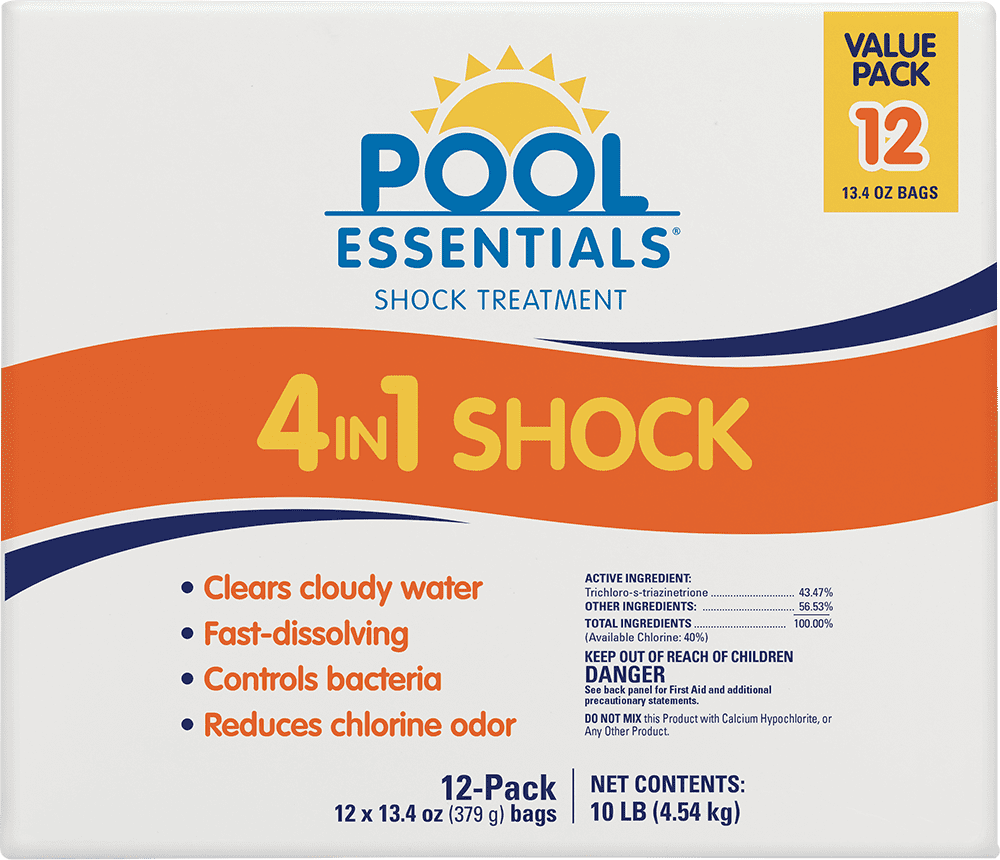 Pool Essentials Pool Shock Treatment 12 Pack, 12 13.4 oz Bags