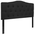 thumbnail image 3 of BizChair Arched Button Tufted Upholstered Full Size Headboard in Black Fabric, 3 of 13