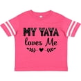 thumbnail image 3 of Inktastic My Yaya Loves Me Grandchild Girls Toddler T-Shirt, 3 of 5