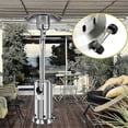 thumbnail image 5 of Universal Patio Heater Wheel Kit-Stainless Steel Silver Bracket + Black Wheels,Patio Tall Propane G, 5 of 5