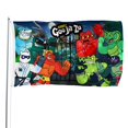 thumbnail image 1 of Héroes de Goo Jit Zu Bandera impresa con temática, regalo perfecto para fanáticos, amigos y familiares, y adecuada para actividades al aire libre e interiores, decoraciones de fiesta. 60*90CM, 1 of 6
