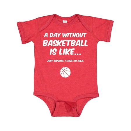 

Inktastic Day Without Basketball 2 Gift Baby Boy or Baby Girl Bodysuit