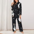 thumbnail image 2 of Balery Fashionable Goose Conjunto de Pijama con Estampado para Mujer, Conjunto de Dos Piezas con Manga Larga, Ropa de Dormir Suave con Bolsillos, Pijamas Cómodos-Medium, 2 of 7