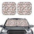 thumbnail image 2 of Fotbe Paisley Floral Juego de 2 Piezas de Parasoles para Parabrisas | Bloqueador Solar para Auto | Accesorios Plegables para Protección Solar Interior-Large, 2 of 6