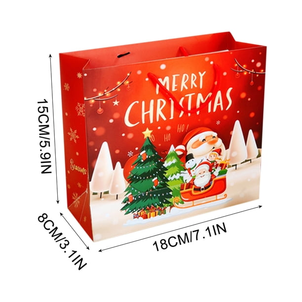 XWSHYW Contenedores de Almacenamiento Nueva Bolsa de Regalo de Navidad, Bolsa de Mano, Bolsa de Papel, Bolsa de Regalo de Mano, Bolsa de Embalaje