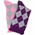 thumbnail image 4 of Sierra Socks Women's Socks Argyle Crew Cotton Lurex Sparkle Socks Purple, 4 of 8