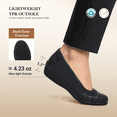 thumbnail image 5 of BURUDANI Women's Ballet Flats Work Dress Shoes Comfortable Slip On Dressy Flats for Women, 5 of 6