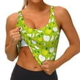 thumbnail image 3 of Pofeuu Fruit Print Sports Bra for Women Sexy Vest Yoga Running Gym Fitness Crop Bras Tops-Large, 3 of 8