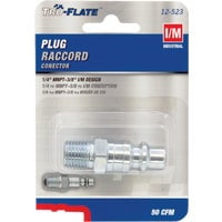 Tru-Flate Industrial Plug 12-523 - 1/4 In. MNPT Steel - Universal Fit, 1 Piece