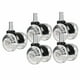 thumbnail image 1 of Ruedas universales para silla de oficina, 5 unidades, de repuesto, giratorias 360 degree, silenciosas, para escritorio Negro A, 1 of 9