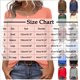 thumbnail image 4 of Sudadera para mujer,Camisa informal de poliéster con cuello redondo y mangas 3/4 para mujer, suave y transpirable, ideal para uso diario, sopatenor, 4 of 9
