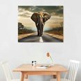 thumbnail image 2 of RUIYC Elephant Canvas Paintings Wall Art Modern Large Stretched and Framed Landscape Animals Pictures on Giclee Canvas Prints Artwork Decor for Living Room Bedroom Home 16x12in, 2 of 6