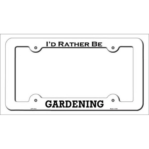 Smart Blonde LPF-101 6 x 12 in. Gardening Novelty Metal License Plate Frame