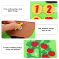 thumbnail image 2 of Teaching Felt Board for Toddlers Children Math Toy Vegetables Number Math Toy, 2 of 9