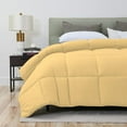 thumbnail image 2 of D.N.G. BEDDINGS 800 Thread Count 3 Piece Comforter Set, 100% Egyptian Cotton Cover, Damask Stripe, Oversized Super King Size, Gold Color, 2 of 6