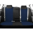 thumbnail image 2 of CalTrend Rear Solid Back & 40/60 Cushion Cordura Seat Covers for 2008-2010 Ford F-250-450 - FD335-04CC Blue Insert with Black Trim, 2 of 3