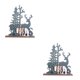 thumbnail image 2 of Billuyoard Árbol de Navidad y adornos de animales artesanal de pie Decoraciones de escritorio de Navidad alce navidad 2Conjunto, 2 of 6