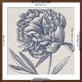 thumbnail image 5 of Art.com Indigo Floral on Linen II Art Print by Vision Studio, Brown Frame Wall Art, 29" x 29", 5 of 5
