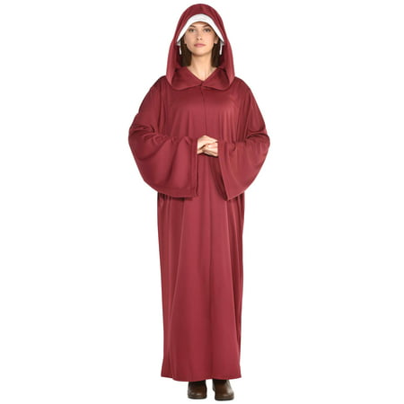 Red Hooded Maiden Robe Adult Costume