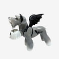 thumbnail image 6 of Halloween Bats Schnauzer Ghost Bucket, 10" Resin Schnauzer Bat Figurine with Ghost Bucket, Cute Spooky Statue for Home Mantel Shelf Halloween Decoration,1 PCS, 6 of 7