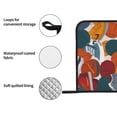 thumbnail image 5 of 2 Pack Kitchen Pot Holders Heat Resistant Oven Hot Pads With Hand Pockets And Hanging Loops For Baking Cooking 8x8in Basketball Theme Cool Boy Style, 5 of 9