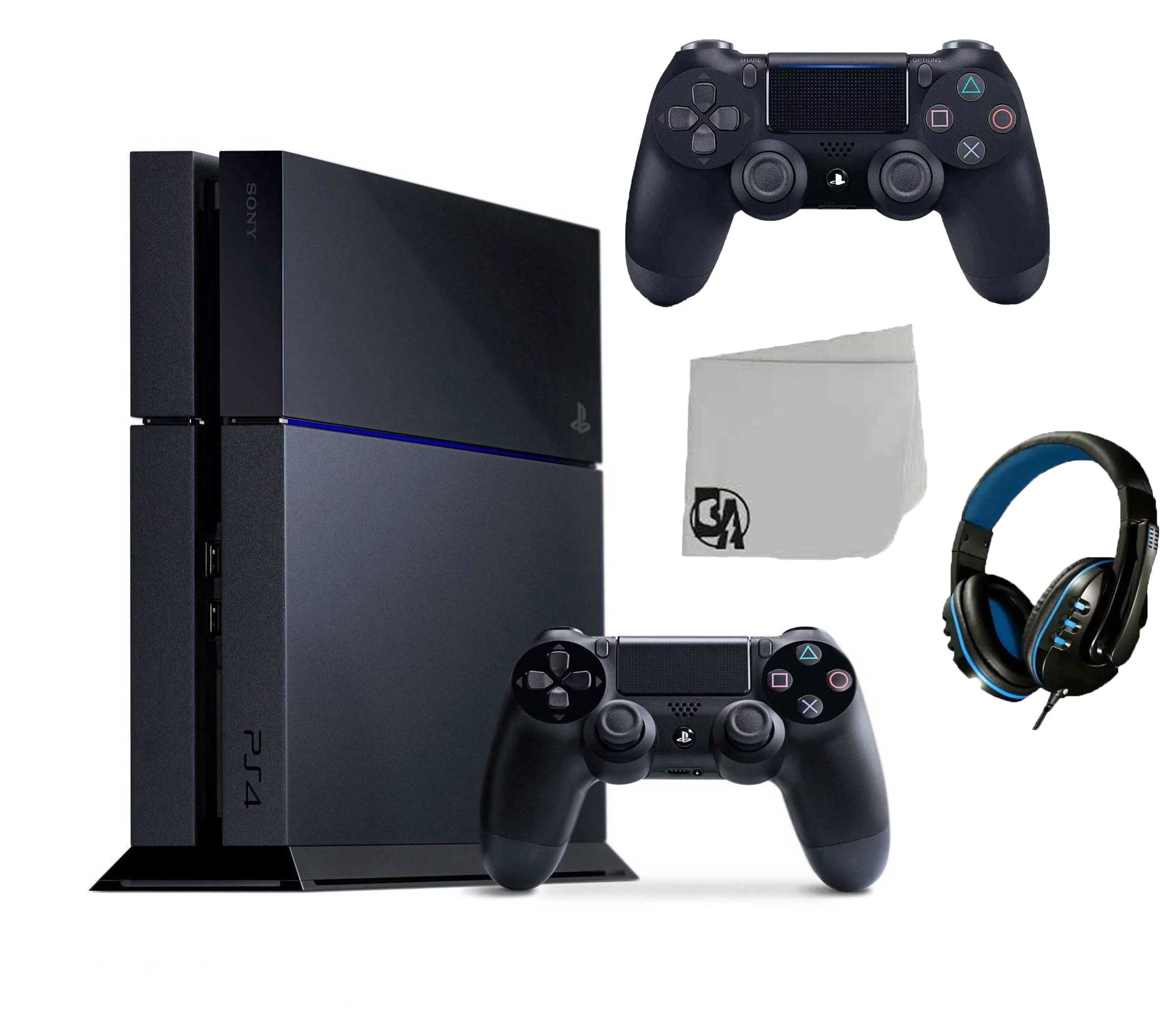 Sony PlayStation 4 500GB Gaming Console Black 2 Controller Included with The Last Guardian BOLT Bundle Used - Walmart.com