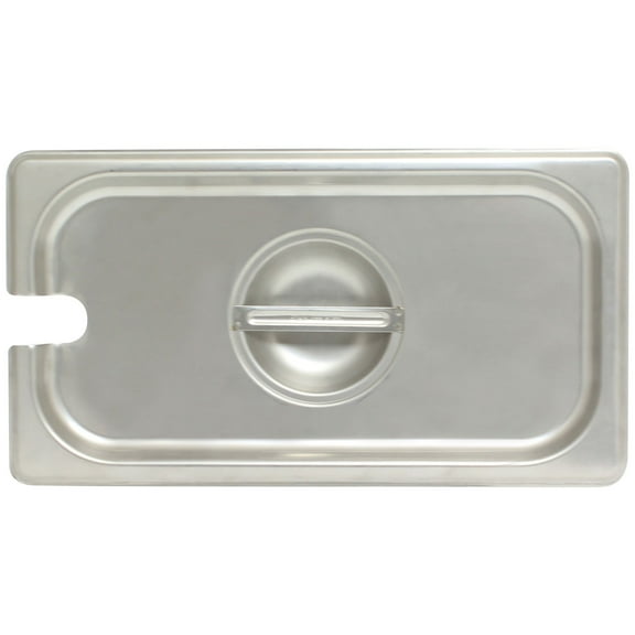 Excellante third size slotted cover steam pans, comes in each