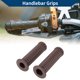 thumbnail image 2 of Empuñaduras de manillar universales de goma antideslizante de 7/8" 22mm 15/16" 24mm para motocicleta, scooter, bicicleta, ATV, color café, 1 par, 2 of 7