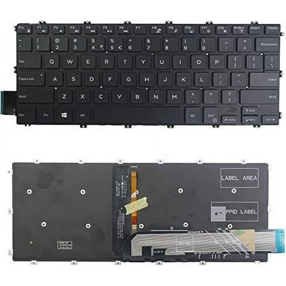 New US Black English Backlit Laptop Keyboard (Without palmrest) for Dell Latitude 3310 2-in-1 P118G P118G001 P118G002