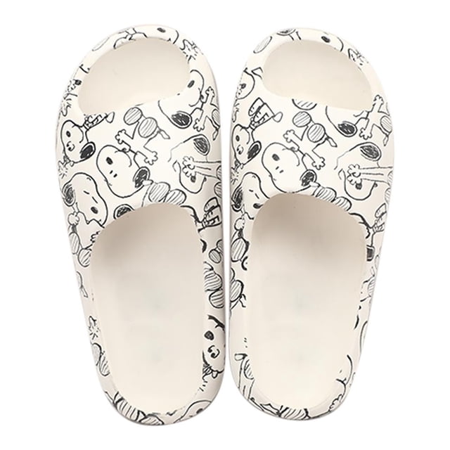 Sandalias Snoopy para Mujer Talla 22 Color Blanco