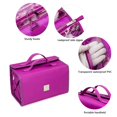 thumbnail image 3 of Bolsa de maquillaje Royalfair, enrollable, de viaje, color morado, para mujer, 3 of 6