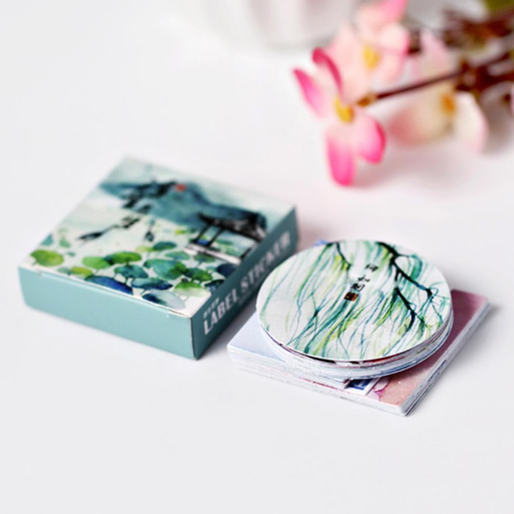 40pcs / Set Diy Stickers Vintage Style Chinese Traditional Adhesive Stickers Decoration Stickers For Student Supplies, Office Supplies
