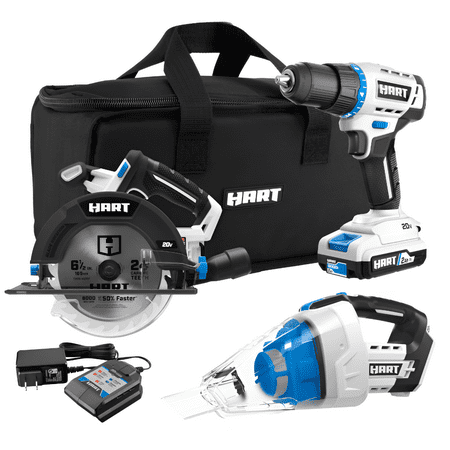 HART 20V 2-Tool Combo Kit and Hand Vac
