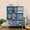 Blue, variant on LEYAOYAO 3-Tier Bookshelf with 5 Open Cubes, Modern Wooden Storage Rack, Multi-Use Shelf for Living Room, Office, Study, Natural