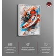 thumbnail image 2 of Colorful Splatter Sneaker Canvas Wall Art by Notoriart, White Floater Frame, 31" x 46", 2 of 7
