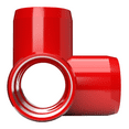 thumbnail image 5 of FORMUFIT PVC Fitting, 4-Way Tee Side Outlet , Furniture Grade, 1" Size, Red, 4-Pack (F0014WT-RD-4), 5 of 7