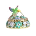 thumbnail image 2 of Caja de joyería esmaltada jinwen caja de recuerdo decorativa colibrí, 2 of 8