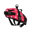 thumbnail image 2 of Seachoice Dog Life Vest, Adjustable Life Jacket For Dogs, w/ Grab Handle, Pink Polka Dot, Size XXS, Up to 6 Lbs., 2 of 5