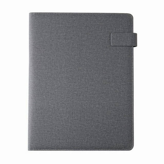 Vwrxbz Portfolio Binder A4 Padfolio Conference Folder Document Organizer Business Professional Multifunctional Briefcase Notebook Planner Zipper Closure