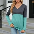 thumbnail image 4 of Black Sweatshirt Women Xs Plus Size Fall Tops Long Sleeve Summer V Neck Casual Tops Regular Blouse Tops, 4 of 6