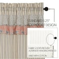 thumbnail image 5 of VHC Brands Kaila Country Cottage Ruffled Blue Ticking Stripe Kitchen Curtain Valance 16x60, 5 of 6