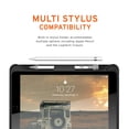 thumbnail image 4 of UAG iPad 10.2 Case Black 9th Generation 2021 & 8th Gen 2020 w/ Hand Strap Thin Slim Military Drop Tested Durable Protective w/ Stylus & Pencil Holder Scout Series, 4 of 9