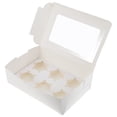 thumbnail image 3 of FELTECHELECTR 20 cajas de almacenamiento para pasteles de seis rejillas, caja para pasteles, caja para postres, contenedor de papel para pasteles, 3 of 6