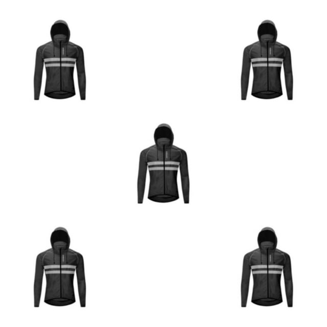 Eigraketly Chaqueta de ciclismo abrigo con capucha para correr rompevientos chaleco a prueba de viento impermeable motocicleta manga larga hombre Type2 NO2