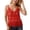 Red*, variant on Women's Vest Sequins Beaded Camisole Slim Fit Layering Cropped Sleeveless Casual Daily Wear Classic Stylish Tank Tops