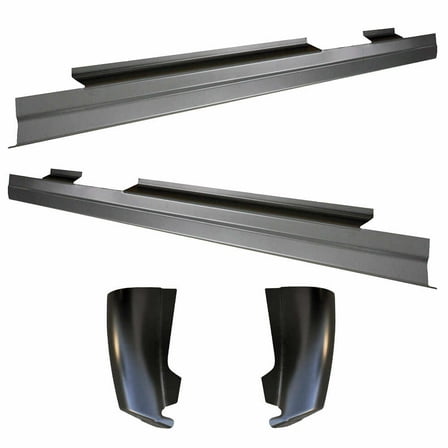 Slip-on Rocker Panel & Cab Corner Repair Kit. Fits 07-13 Chevrolet Pickup Silverado Extended Cab, 07-13 GMC Pickup Sierra Extended Cab