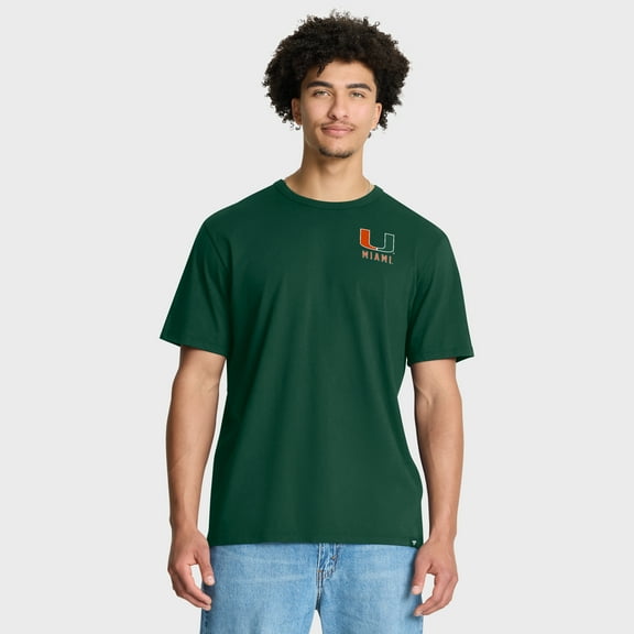 Men's Fanatics Green Miami Hurricanes Quad Legacy T-Shirt