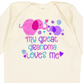 thumbnail image 4 of Inktastic My Great Grandma Loves Me Cute Elephants Boys or Girls Long Sleeve Baby Bodysuit, 4 of 5