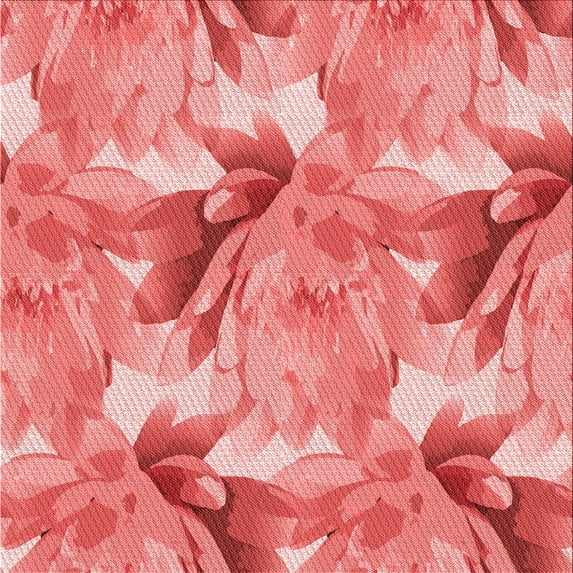Ahgly Company Indoor Square Patterned Light Coral Pink Area Rugs, 8' Square