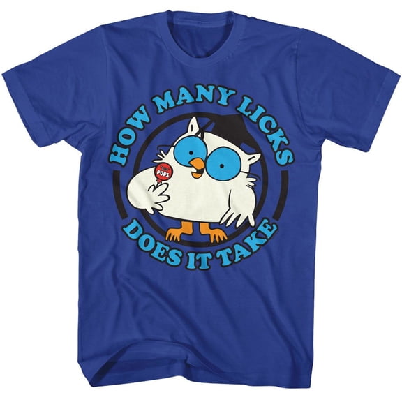 Tootsie Roll Mr Owl Licks Royal Adult T-Shirt M